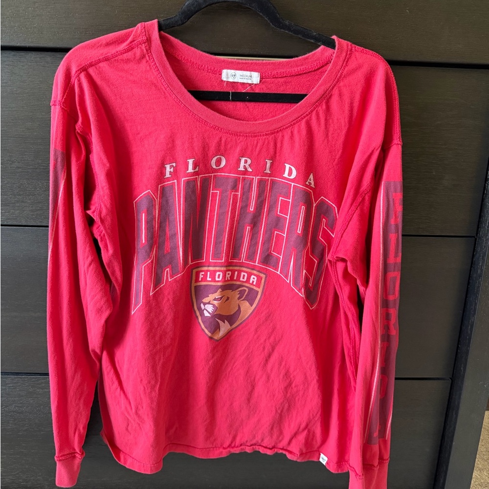 Fanatics Florida Panthers Red Long Sleeve Tee